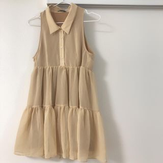 マウジー(moussy)のmoussy シフォンシャツワンピース(ひざ丈ワンピース)