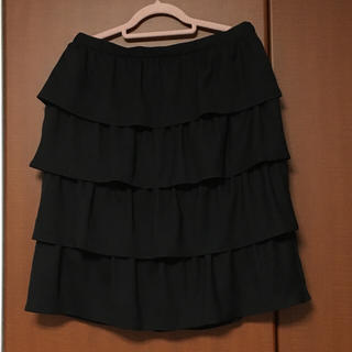 ロペ(ROPE’)の未使用 ROPE 黒 スカート (ひざ丈スカート)
