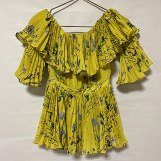 匿名配送】self portrait セルフポートレイト レス 黄色 - www.top4all.pl