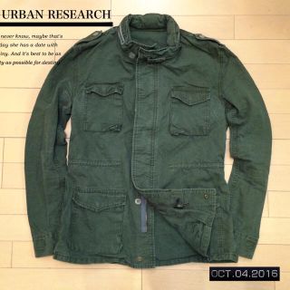 アーバンリサーチ(URBAN RESEARCH)のアーバンリサーチ✦ミリタリージャケットダメージ加工送料込(ミリタリージャケット)