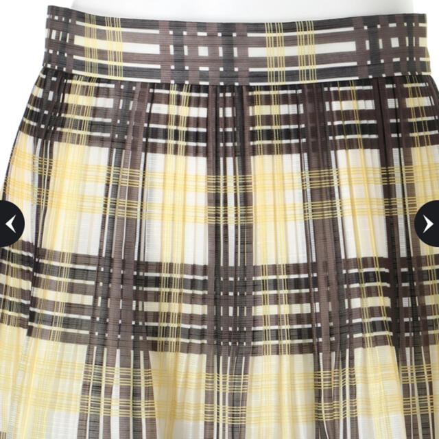 JUSGLITTY(ジャスグリッティー)のJUSGLITTY シアーチェックプリーツスカート レディースのスカート(ひざ丈スカート)の商品写真