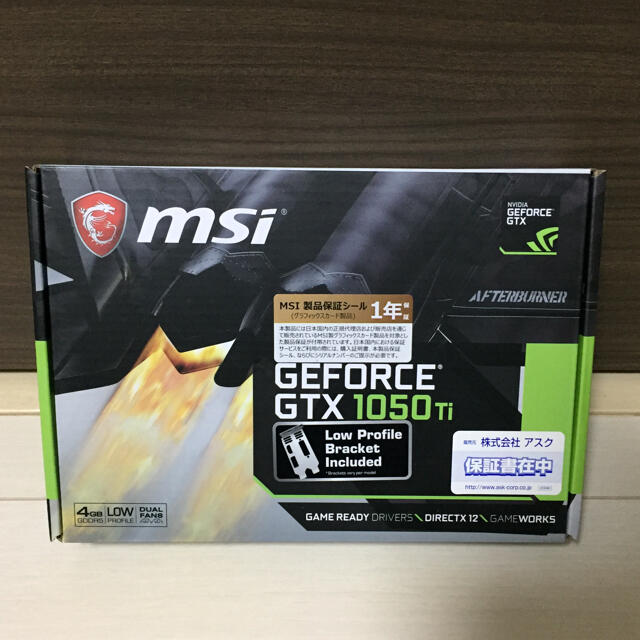 MSI GeForce GTX 1050グラフィックスボードグラボ VD6238