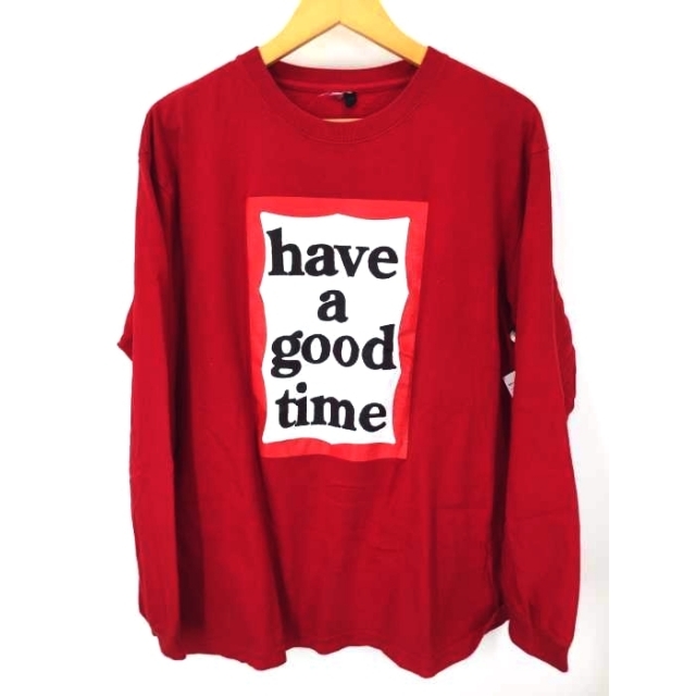 HAVE A GOOD TIME（ハブアグッドタイム） ロゴプリント長袖Tシャツ