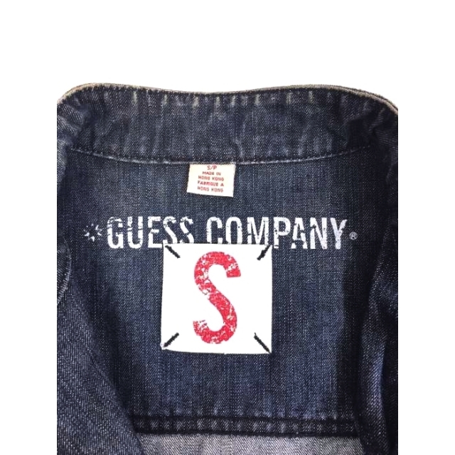 GUESS(ゲス)のGUESS（ゲス） 香港製 タロンジップ デニム シングル ライダース メンズ メンズのジャケット/アウター(Gジャン/デニムジャケット)の商品写真