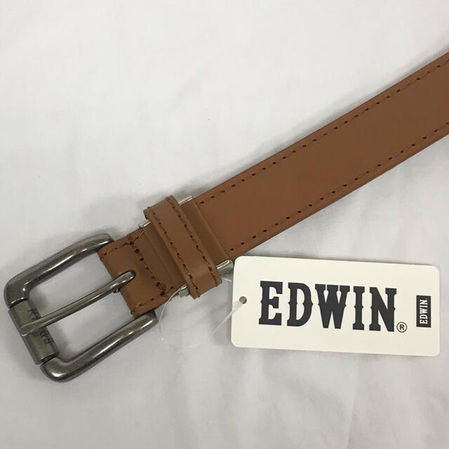 EDWIN(エドウィン)の新品 エドウィン メンズ ベルト  EDWIN 革  カジュアル 茶　5 メンズのファッション小物(ベルト)の商品写真