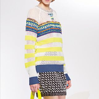 ツモリチサト(TSUMORI CHISATO)の定価3万 ツモリチサト ステッチニット(ニット/セーター)