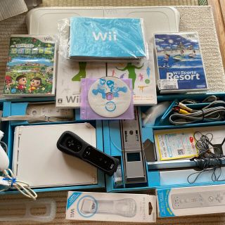 ウィー(Wii)の☆Wii本体＋バランスボード＋ソフト5つセット!!☆(家庭用ゲーム機本体)