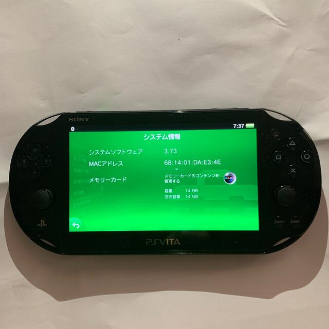 Playstation Vita 本体　ブラック　後期型