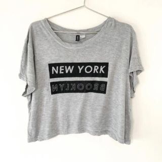 エイチアンドエム(H&M)のH&M エイチアンドエム 半袖Tシャツ スポーツウェア ジムウェア グレー(Tシャツ(半袖/袖なし))