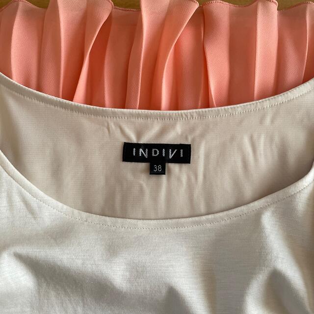 INDIVI(インディヴィ)のami様専用　INDIVI シフォンスカートワンピース　美品 レディースのワンピース(ひざ丈ワンピース)の商品写真