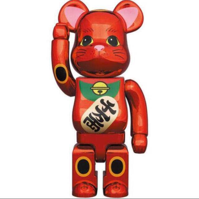 BE@RBRICK 招き猫 梅金メッキ 400％