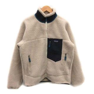 パタゴニア(patagonia)のパタゴニア クラシックレトロXジャケット フリースジャケット ベージュ M 紺(ブルゾン)