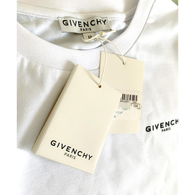 GIVENCHY(ジバンシィ)の【新作】ジバンシィ　シンプルロゴTシャツ　ホワイト　12 レディースのトップス(Tシャツ(半袖/袖なし))の商品写真