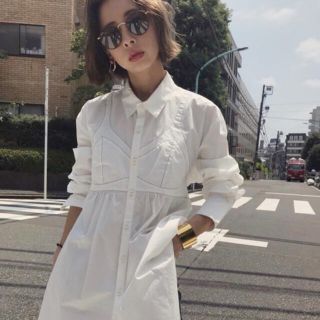 アメリヴィンテージ(Ameri VINTAGE)のAmeriアメリヴィンテージ BUSTIER INTEGRATED SHIRTS(シャツ/ブラウス(長袖/七分))