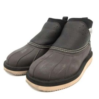 スイコック(suicoke)のスイコック 19AW ムートンシューズ ウェッジソール ボア 24.0cm 茶(ブーツ)