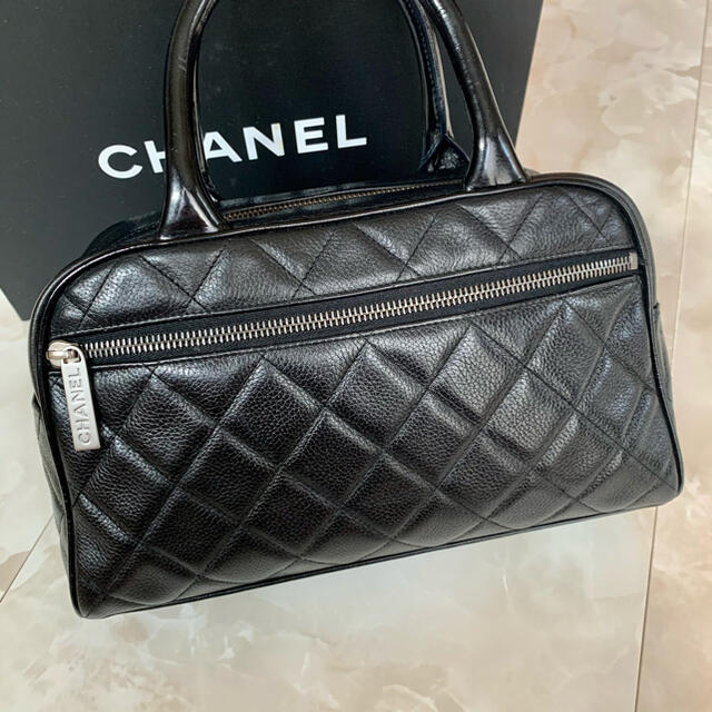 CHANEL(シャネル)の正規品◆極美品 CHANEL ミニボストン キャビアスキン ハンドバッグ レディースのバッグ(ハンドバッグ)の商品写真