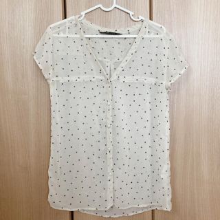 ザラ(ZARA)のZARA シースルーブラウス(シャツ/ブラウス(半袖/袖なし))