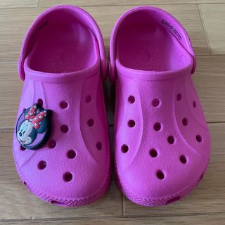 クロックス(crocs)のぱんだのおしり様専用⭐︎クロックス チャームピンクc8-c9⭐︎(サンダル)