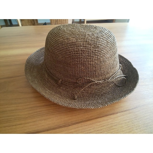 MUJI (無印良品)(ムジルシリョウヒン)の無印良品たためるラフィアつば広帽子 レディースの帽子(麦わら帽子/ストローハット)の商品写真