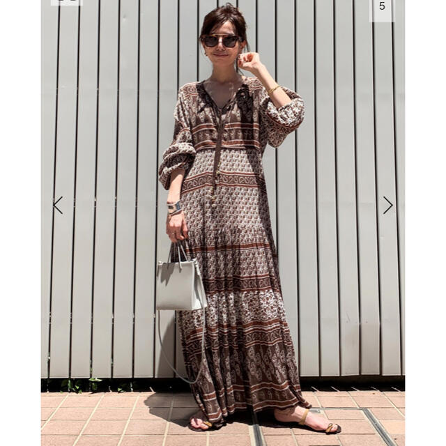 【BLUE BOHEME/ブルー ボヘム】Printed Long Dressワンピース