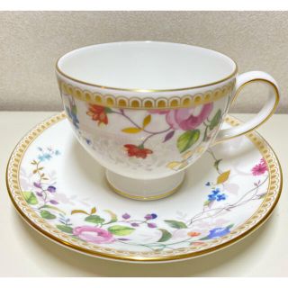 ウェッジウッド(WEDGWOOD)のウェッジウッド　ローズ ゴールド ティーカップ&ソーサー (リー) (グラス/カップ)