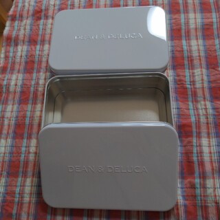 ディーンアンドデルーカ(DEAN & DELUCA)のディーンアンドデルーカ　クッキー空き缶　2個セット　ホワイト(小物入れ)