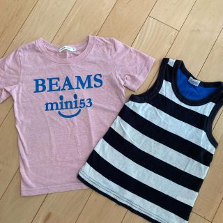 ビームス(BEAMS)のBEAMS mini☆Tシャツ&F O K ID Sタンクトップ110ｾﾝﾁ(Tシャツ/カットソー)