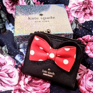 ケイトスペードニューヨーク(kate spade new york)のkate spade♥Disney✨ミニーちゃんデザイン💖折りたたみ財布👛(財布)