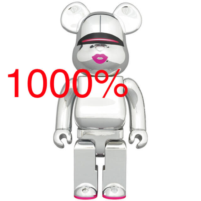 おもちゃBE@RBRICK SORAYAMA x 2G SILVER Ver.1000%