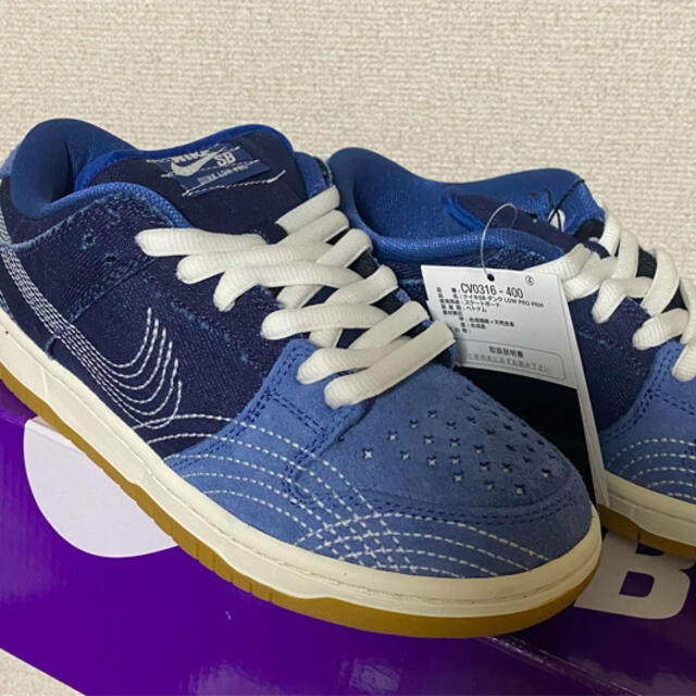 NIKE(ナイキ)のNIKE SB DUNK LOW DENIM SASHIKO 24.0cm  レディースの靴/シューズ(スニーカー)の商品写真