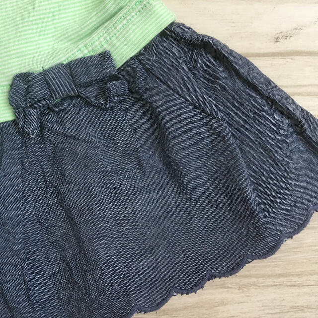 babyGAP(ベビーギャップ)のbaby gap ワンピース 70 カバーパンツ付 キッズ/ベビー/マタニティのベビー服(~85cm)(ワンピース)の商品写真