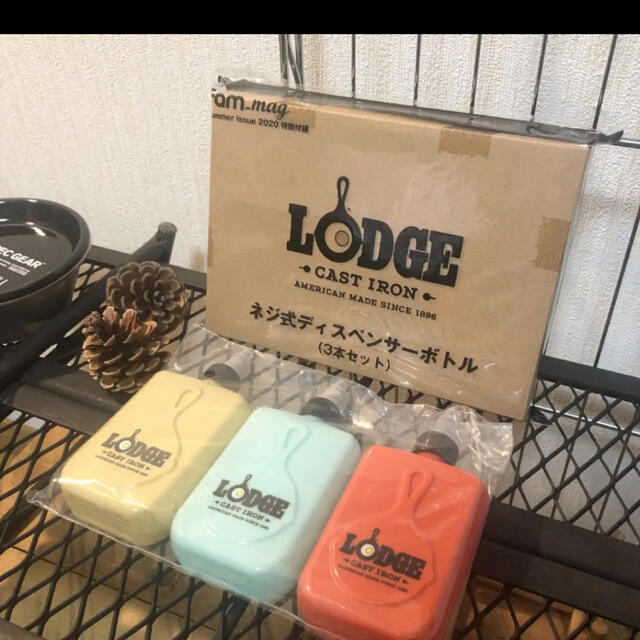 Lodge(ロッジ)のLODGE ディスペンサーボトル3本セット　キャンプ用品 スポーツ/アウトドアのアウトドア(調理器具)の商品写真