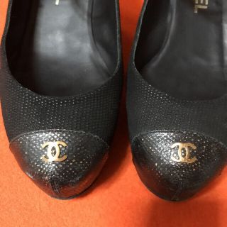 シャネル(CHANEL)のシャネル　ウェッジソール　パンプス　36(ハイヒール/パンプス)