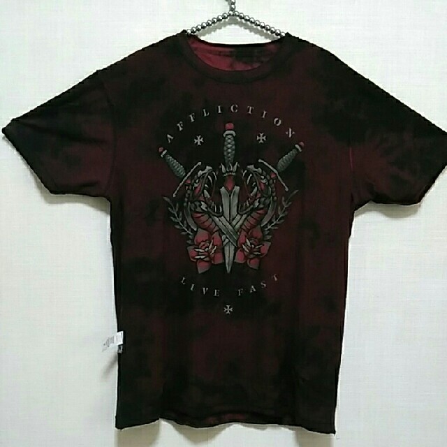 Ed Hardy(エドハーディー)のAFFLICTION Reversible MEDUSA REVENGE 新品 メンズのトップス(Tシャツ/カットソー(半袖/袖なし))の商品写真