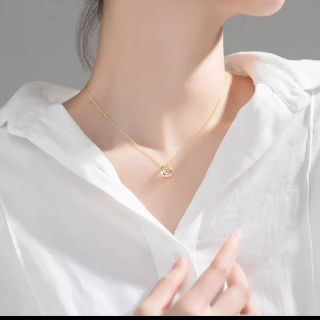 アガット(agete)のs925 circle top chain necklace gold#031(ネックレス)