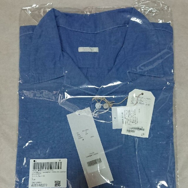 新品COMOLI 21ss ベタシャンオープンカラーシャツ サイズ2