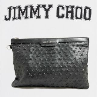 ジミーチュウ(JIMMY CHOO)のJIMMY CHOO ジミーチュウ デレク クラッチバッグ レザー ブラック(セカンドバッグ/クラッチバッグ)