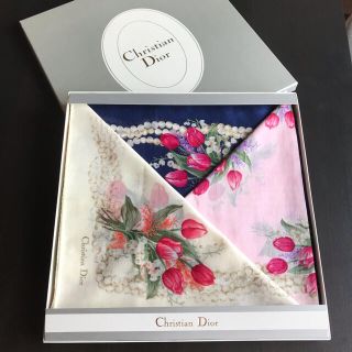 クリスチャンディオール(Christian Dior)の【未使用】Christian Dior クリスチャンディオール　ハンカチ(ハンカチ)