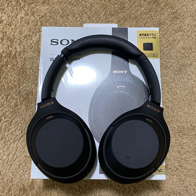 SONY(ソニー)のSONY ソニー WH-1000XM4 ブラック ヘッドフォン スマホ/家電/カメラのオーディオ機器(ヘッドフォン/イヤフォン)の商品写真