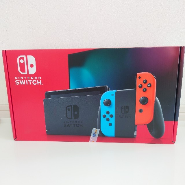 新品未開封 店舗印有 スイッチ switch 新型 本体 ネオン 任天堂