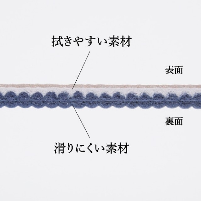 PVC拭けるキッチンマット 240cm ダマスク柄 2