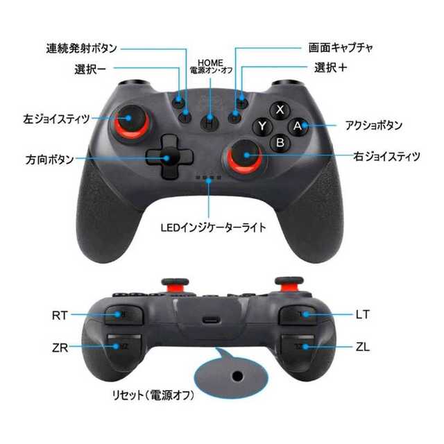 新品 グレー Switch 互換ワイヤレスコントローラー スイッチ互換 エンタメ/ホビーのゲームソフト/ゲーム機本体(その他)の商品写真