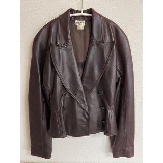 アズディンアライア(Azzedine Alaïa)のALAIA レザー ジャケット コート vintage(レザージャケット)