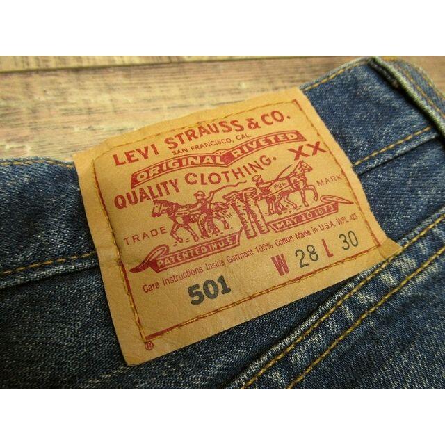 Levi's(リーバイス)の新品 00年製 米国製 Levi's リーバイス 501 加工 デニム W28 メンズのパンツ(デニム/ジーンズ)の商品写真