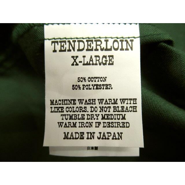 XLサイズ 美品 テンダーロイン バック ロゴ オープンカラー ワーク シャツ