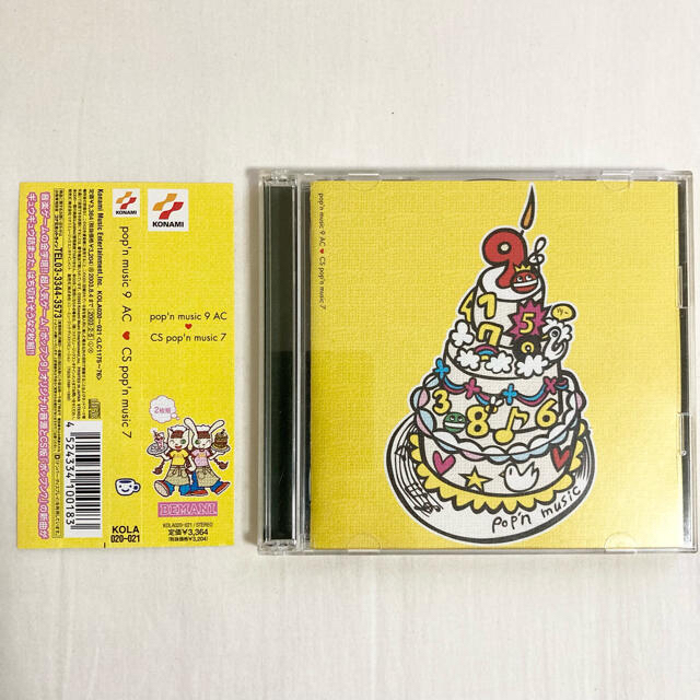 KONAMI(コナミ)のpop'n music 9 AC❤︎CS pop'n music 7 【帯付き】 エンタメ/ホビーのCD(ゲーム音楽)の商品写真