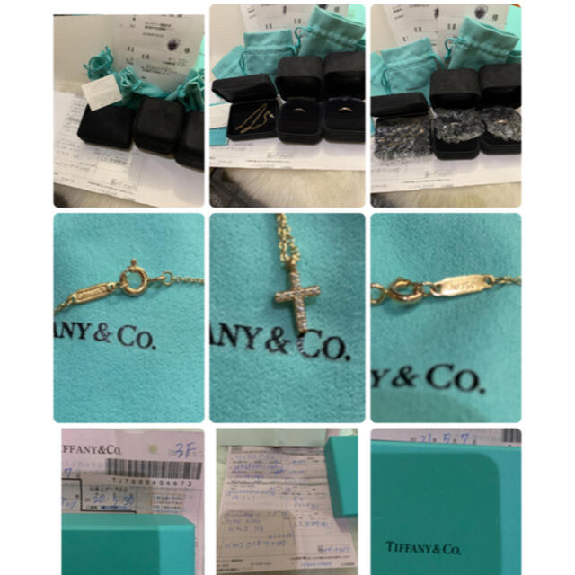 Tiffany & Co.(ティファニー)のTiffany&Co.METRO CROSS 18k 0.03ct 新品仕上げ済 レディースのアクセサリー(ネックレス)の商品写真