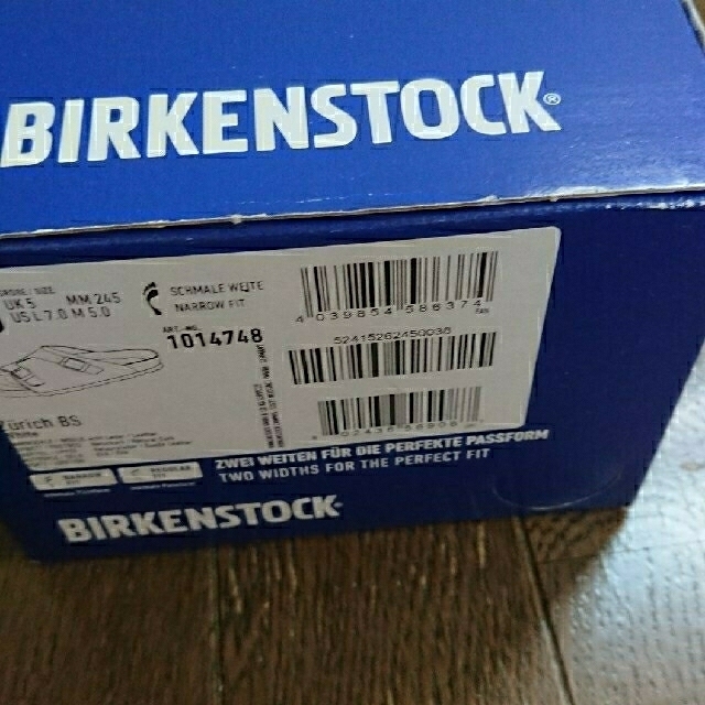 BIRKENSTOCK(ビルケンシュトック)のBIRKENSTOCK ビルケンシュトック チューリッヒ 24.5 未使用品 レディースの靴/シューズ(サンダル)の商品写真