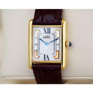 カルティエ(Cartier)の美品 カルティエ マスト タンク スリーカラーゴールド LM Cartier (腕時計(アナログ))