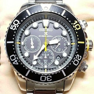 セイコー(SEIKO)の☆美品☆セイコーソーラークロノグラフ☆ダイバー☆プロスペックス☆SSC613P1(腕時計(アナログ))